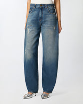 Balloon-fit jeans with extra-curve leg -  | Pinko