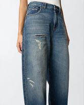 Balloon-fit jeans with extra-curve leg -  | Pinko