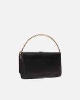 Leather shoulder bag with chain and compartments PINKO Galleria -  | Pinko