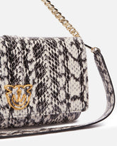 Reptile print shoulder bag with compartments PINKO Galleria -  | Pinko