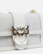 Mini Tasche Love Bag mit Profilen aus Leder -  | Pinko