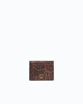 Card holder with python print - Multicolor Brown-Black | Pinko