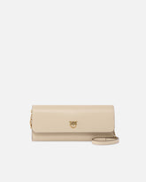 Leather purse with strap and Love Birds logo -  | Pinko