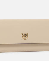 Leather purse with strap and Love Birds logo -  | Pinko