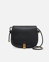 Large leather crossbody bag with knots -  | Pinko