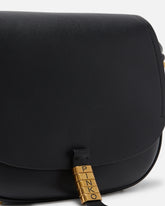 Large leather crossbody bag with knots -  | Pinko