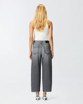 Grey denim balloon-fit jeans -  | Pinko