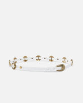 Thin belt with engraved metal plates 1cm -  | Pinko