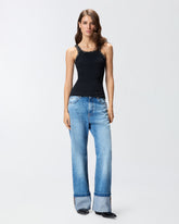 Top im Rippstrick mit Schmuckstickerei -  | Pinko