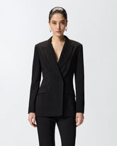 Fitted double-breasted jacket -  | Pinko