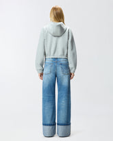 Bomber-style short hoodie -  | Pinko