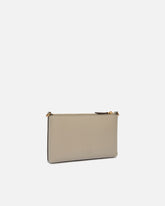 Flat leather clutch with Love Birds logo -  | Pinko