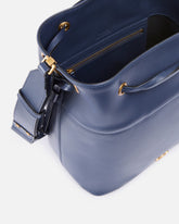 Schultertasche in Beutelform aus Leder mit Logo Love Birds -  | Pinko