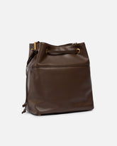 Leather bucket bag with Love Birds logo -  | Pinko