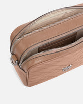 Mittelgroße Camera Bag mit Schulterriemen aus Chevron-Leder -  | Pinko