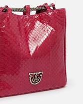 Mini Clutch im Beuteldesign aus glänzendem Reptilleder PINKO Galleria -  | Pinko