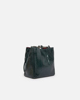 Mini Clutch im Beuteldesign aus glänzendem Reptilleder PINKO Galleria -  | Pinko