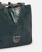Mini Clutch im Beuteldesign aus glänzendem Reptilleder PINKO Galleria -  | Pinko
