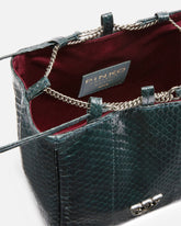 Mini Clutch im Beuteldesign aus glänzendem Reptilleder PINKO Galleria -  | Pinko
