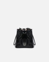 Mini Clutch im Beuteldesign aus glänzendem Reptilleder PINKO Galleria -  | Pinko