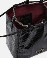 Mini Clutch im Beuteldesign aus glänzendem Reptilleder PINKO Galleria -  | Pinko