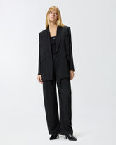 Oversize Doppelreihiger Blazer mit Strass -  | Pinko