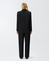 Oversize Doppelreihiger Blazer mit Strass -  | Pinko