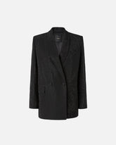 Oversize Doppelreihiger Blazer mit Strass -  | Pinko