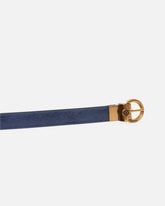 Reversible thin leather belt, 2cm -  | Pinko