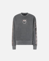 Sweatshirt with laminated print -  | Pinko
