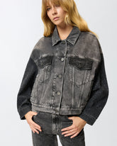 Trucker-Jeansjacke mit Mini-Nieten -  | Pinko