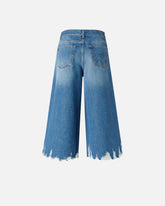 Lange Bermuda-Jeans mit Distressed-Saum -  | Pinko