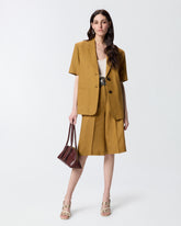 Vest top in sand wash silk -  | Pinko