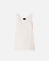 Vest top in sand wash silk -  | Pinko