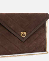 Suede pouch with Love Birds logo -  | Pinko