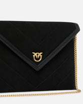 Suede pouch with Love Birds logo -  | Pinko