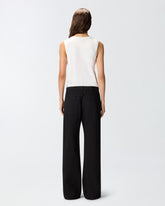 Wide-leg jeans with side zips -  | Pinko