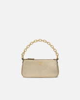 Mini Half Moon handbag in laminated suede -  | Pinko