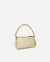 Mini Half Moon handbag in laminated suede -  | Pinko