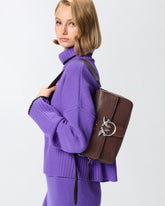 Mittelgroße Schultertasche Classic Love Bag Slouchy aus Leder mit Reißverschluss -  | Pinko