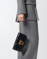 Love Bag Box large handbag in chevron leather -  | Pinko