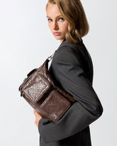 Medium leather Cargo Bag with pockets -  | Pinko