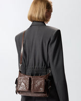 Medium leather Cargo Bag with pockets -  | Pinko