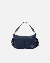 Medium satin camera bag with Love Birds logo -  | Pinko