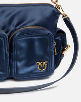 Medium satin camera bag with Love Birds logo -  | Pinko