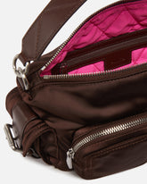 Medium satin camera bag with Love Birds logo -  | Pinko