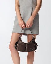 Medium satin camera bag with Love Birds logo -  | Pinko