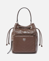 Kleine Henkeltasche Cargo Bucket Bag aus Leder mit Tasche -  | Pinko