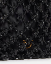 Kleine Schultertasche mit Mikro-Strasssteinen -  | Pinko