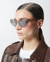 Mirror-lens cat-eye sunglasses -  | Pinko